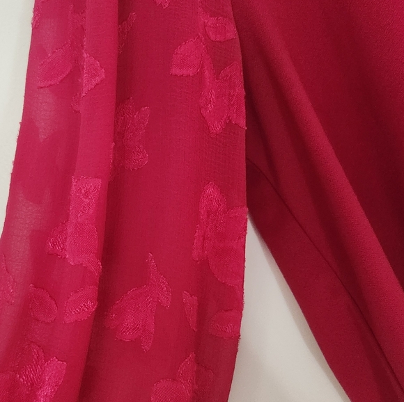 Cece embellished long sleeve pink shirt Size Large - Picture 4 of 4